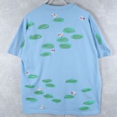画像2: 90's THE ART INSTITUTE OF CHICAGO USA製 睡蓮モチーフ アートプリントTシャツ L (2)