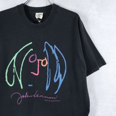 画像1: 90's John Lennon USA製 ミュージシャンプリントTシャツ XL (1)