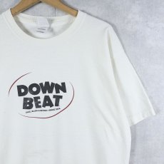 画像2: Duke Ellington "DOWN BEAT" ピアノ奏者プリントTシャツ L (2)