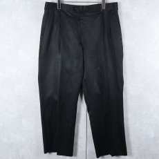 画像1: DINO DIVINCI ストライプ柄 2タックスラックス BLACK W35 (1)