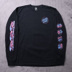 画像2: SANTA CRUZ ロゴプリントロンT BLACK L (2)