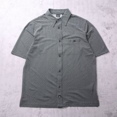 画像1: 90's〜 MOSSIMO USA製 織柄 ポリエステルシャツ L (1)