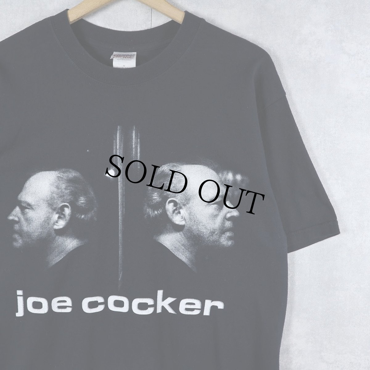 画像1: 2000's joe cocler "Heart & Soul" ロックシンガー ツアープリントTシャツ BLACK M (1)