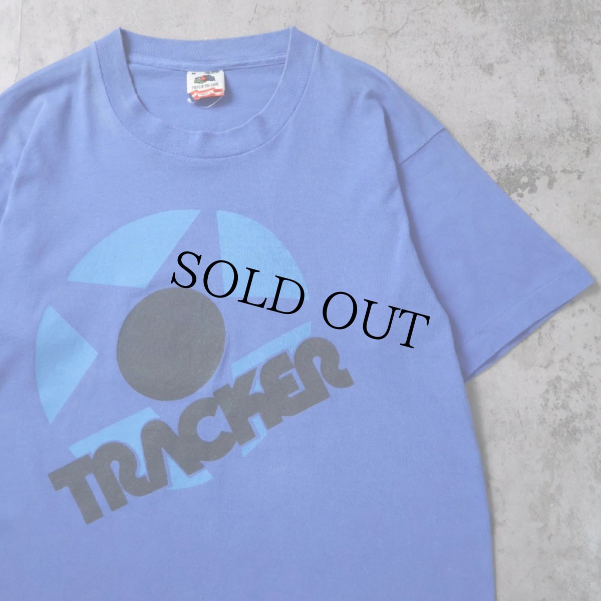 画像1: 90's TRACKER USA製 ロゴプリントTシャツ M (1)