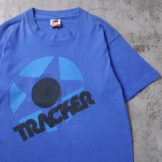 画像1: 90's TRACKER USA製 ロゴプリントTシャツ M (1)