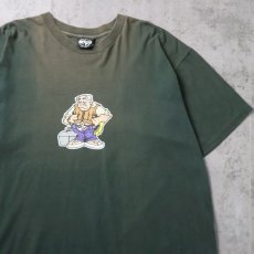 画像1: 90's Split "SUPPORT YOUR LOCAL 500" イラストプリントTシャツ XXL (1)
