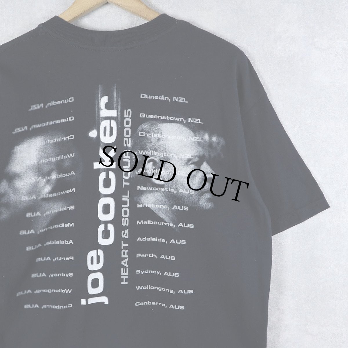 画像2: 2000's joe cocler "Heart & Soul" ロックシンガー ツアープリントTシャツ BLACK M (2)