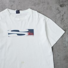 画像1: 90's STUSSY 紺タグ USA製 ロゴプリントTシャツ XL (1)