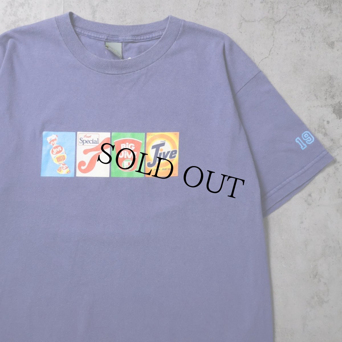 画像1: 90〜2000's FRESHJIVE USA製 パロディプリントTシャツ L (1)