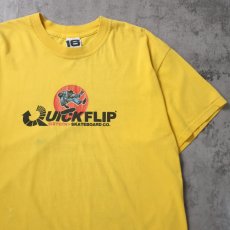 画像1: 90's〜 SIXTEEN USA製 "Quick Flip" プリントTシャツ L (1)