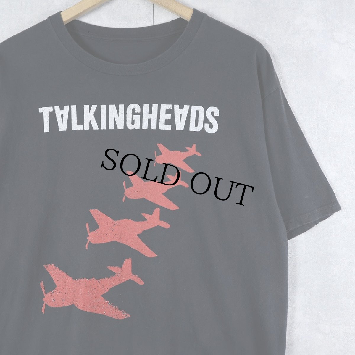 画像1: TALKINGHEADS "Remain in Light" ロックバンドアルバムプリントTシャツ BLACK (1)