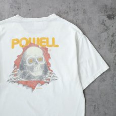 画像1: 2000's POWELL PERALTA スカルプリントTシャツ M (1)