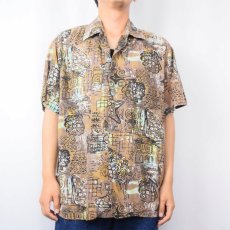 画像2: 【SALE】 60's Ross Sutherland HAWAII製 総柄 アロハシャツ (2)
