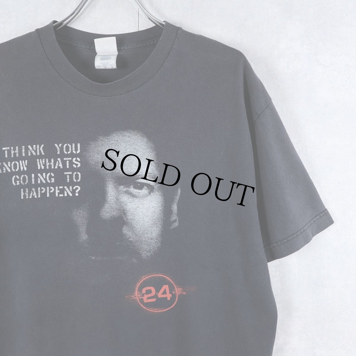 画像1: 2000's "24 TWENTY FOUR" アクションドラマプリントTシャツ BLACK L (1)