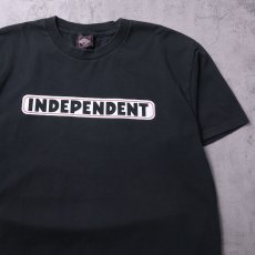 画像1: INDEPENDENT ロゴプリントTシャツ BLACK L (1)