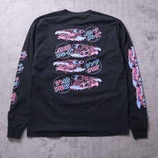 画像1: SANTA CRUZ ロゴプリントロンT BLACK L (1)