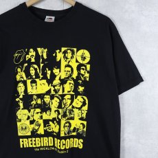画像1: Freebird Records レコードショップ プリントTシャツ BLACK (1)