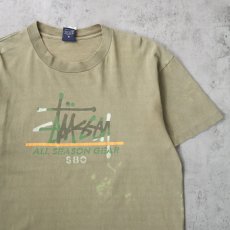 画像1: 90's STUSSY USA製 "ALL SEASON GEAR 580" ロゴプリントTシャツ XL (1)