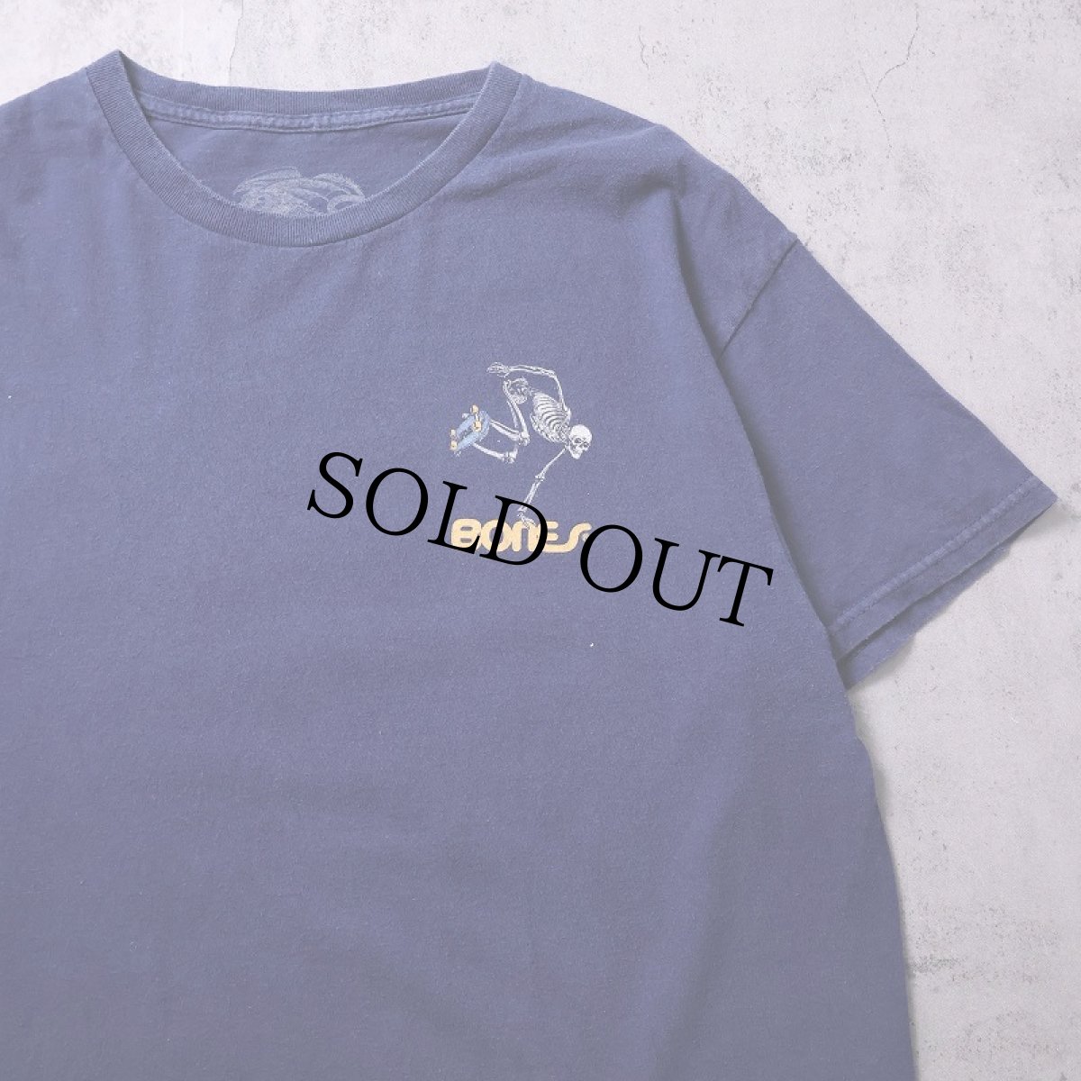 画像2: POWELL PERALTA "BONES" プリントTシャツ NAVY L (2)