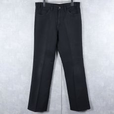 画像1: 90's Levi's 517 USA製 "STA-PREST" PANTS BLACK W35 (1)