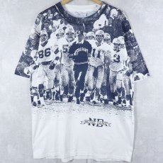 画像1: 80's Champion トリコタグ USA製 "NOTRE DAME" 大判プリントTシャツ XL (1)