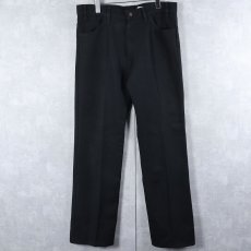 画像2: 90's Levi's 517 USA製 "STA-PREST" PANTS BLACK W37 (2)