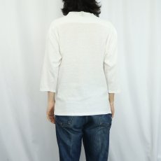 画像3: 80's Champion トリコタグ USA製 "TEMPLE UNIVERSITY" ラバープリント フットボールTシャツ L (3)