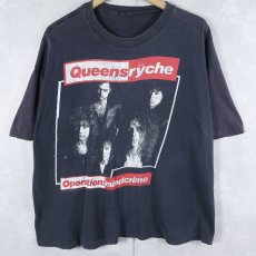 画像1: 80's Queensryche "Operation: Mindcrime" プログレッシブ・メタル・バンド アルバムTシャツ (1)
