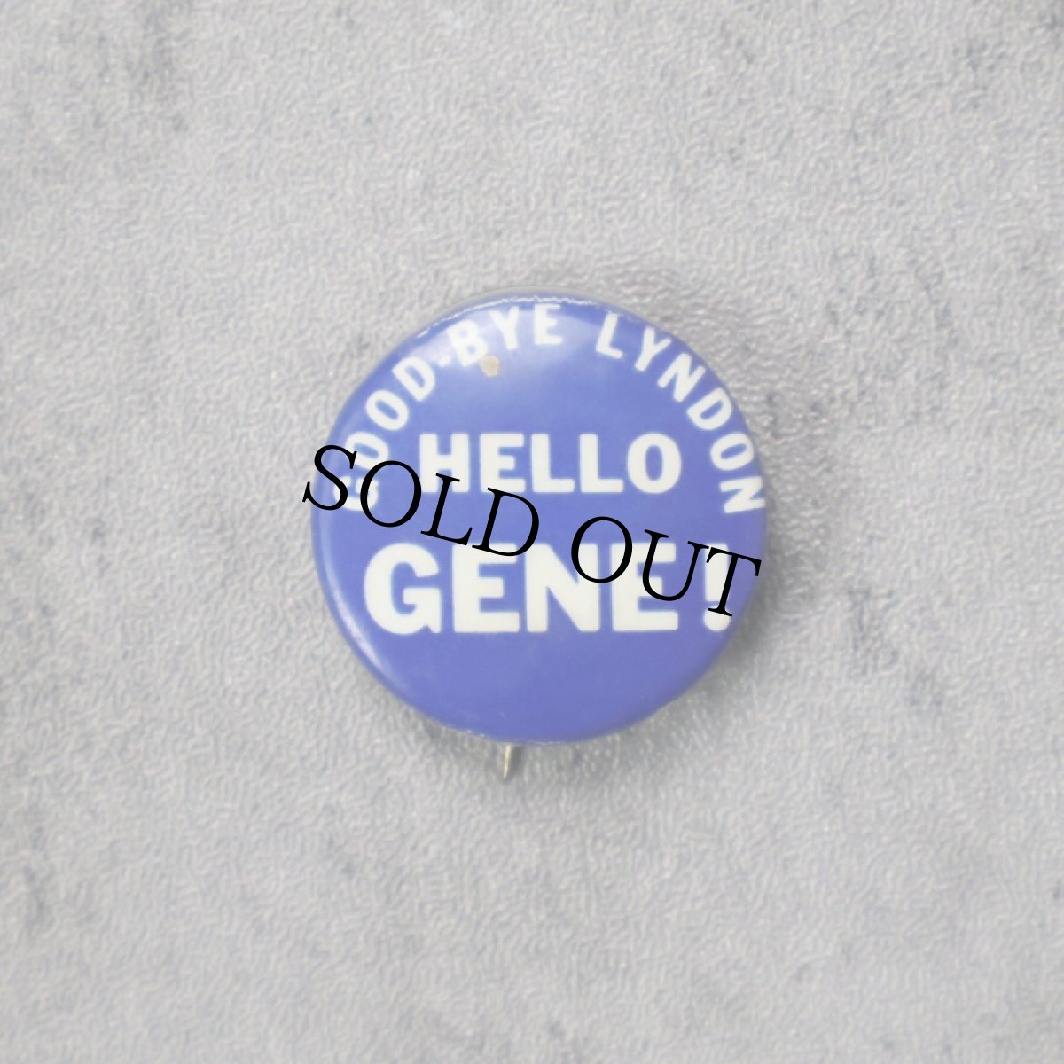 画像1: VINTAGE "HELLO GENE!" 缶バッジ (1)
