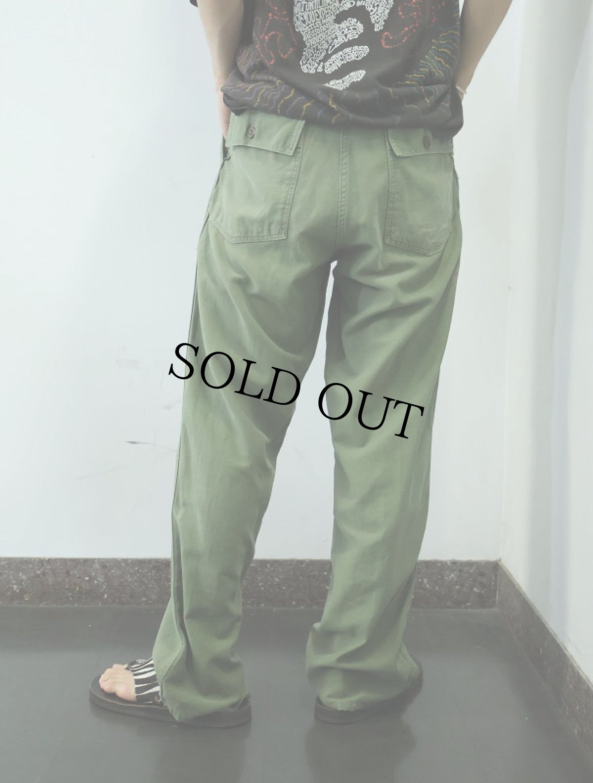 画像3: 50's U.S.ARMY ベイカーパンツ W30-32 (3)