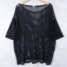 画像1: メッシュTシャツ BLACK  (1)