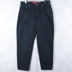 画像1: 90's Levi's SILVERTAB USA製 "Loose" ブラックデニムパンツ W32 (1)