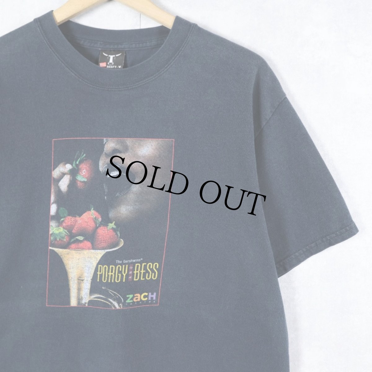 画像1: Gershwin "Porgy and Bess" プリントTシャツ M (1)