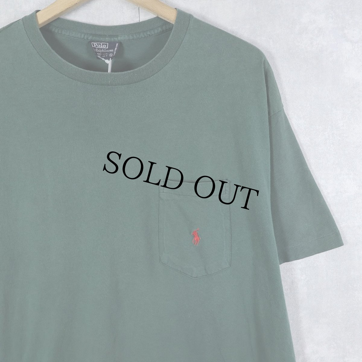画像1: 90's POLO Ralph Lauren USA製 ポケットTシャツ M (1)