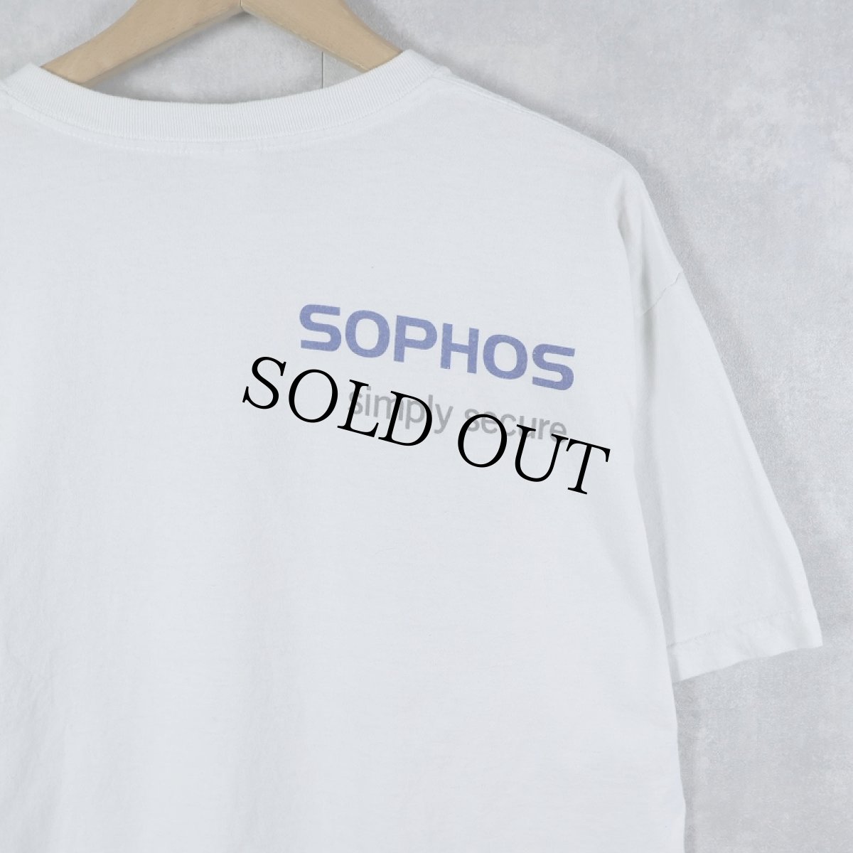 画像2: SOPHOS サイバーセキュリティ企業プリントTシャツ L (2)
