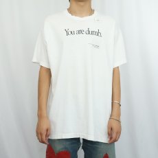画像4: 90's "You are dumb." プリントTシャツ XL (4)