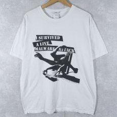 画像1: SOPHOS サイバーセキュリティ企業プリントTシャツ L (1)