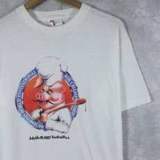 画像1: 80's USA製 RICHMOND WORLD INVITATIONAL プリントTシャツ XL (1)
