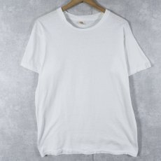 画像1: 70〜80's FRUIT OF THE LOOM USA製 無地Tシャツ XL (1)