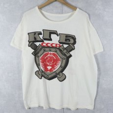 画像1: KGB CCCP "ソ連国家保安委員会" プリントTシャツ (1)
