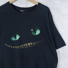 画像1: Alice in Wonderland "Cheshire Cat" 映画プリントTシャツ BLACK XL (1)