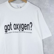 画像1: "got oxygen?" 広告パロディプリントTシャツ XL (1)