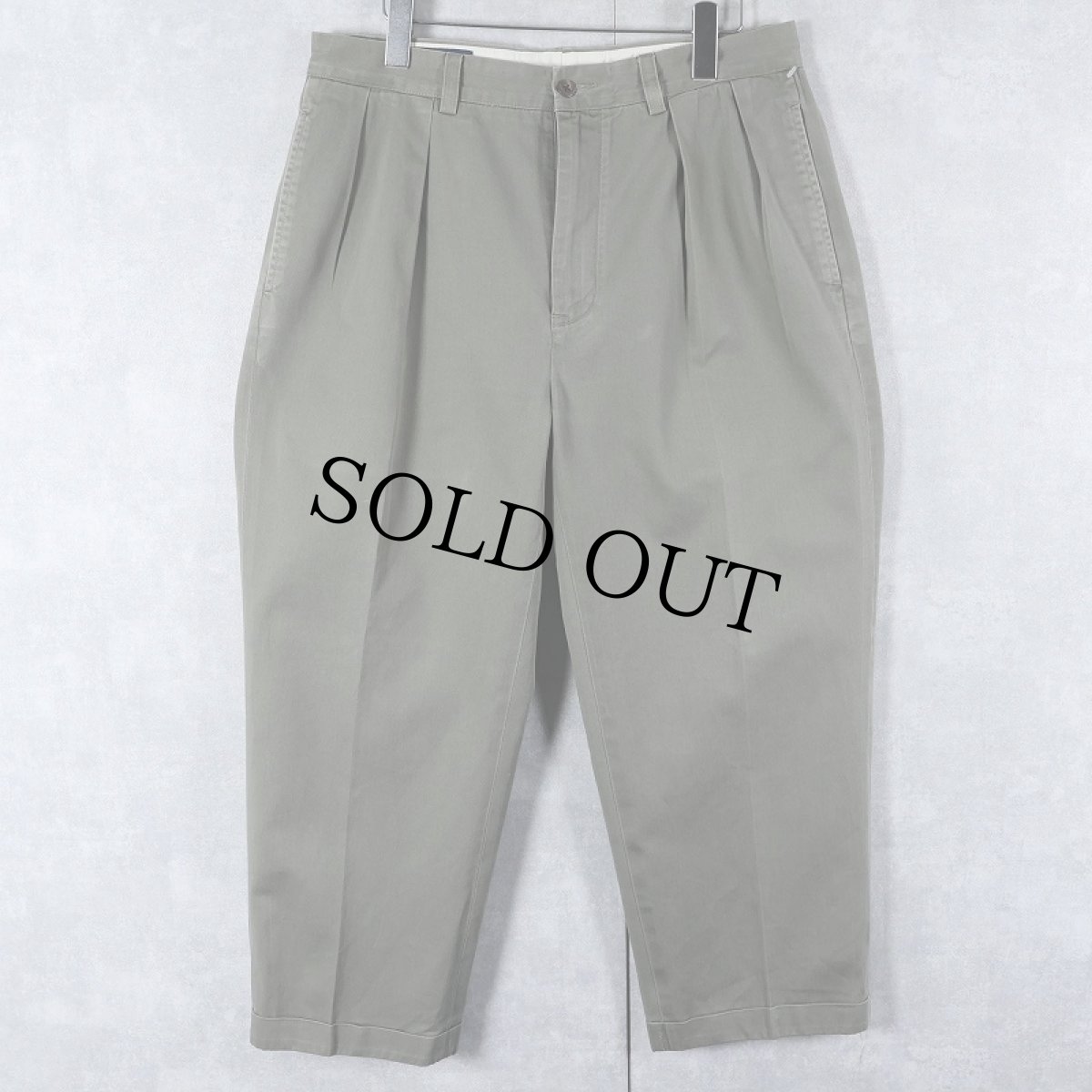 画像1: POLO Ralph Lauren "ANDREW PANT" 2タック チノトラウザーズ W33 (1)