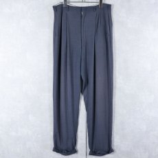 画像1: 50〜60's UNKNOWN カスリ柄 レーヨンサマースラックス W31 (1)