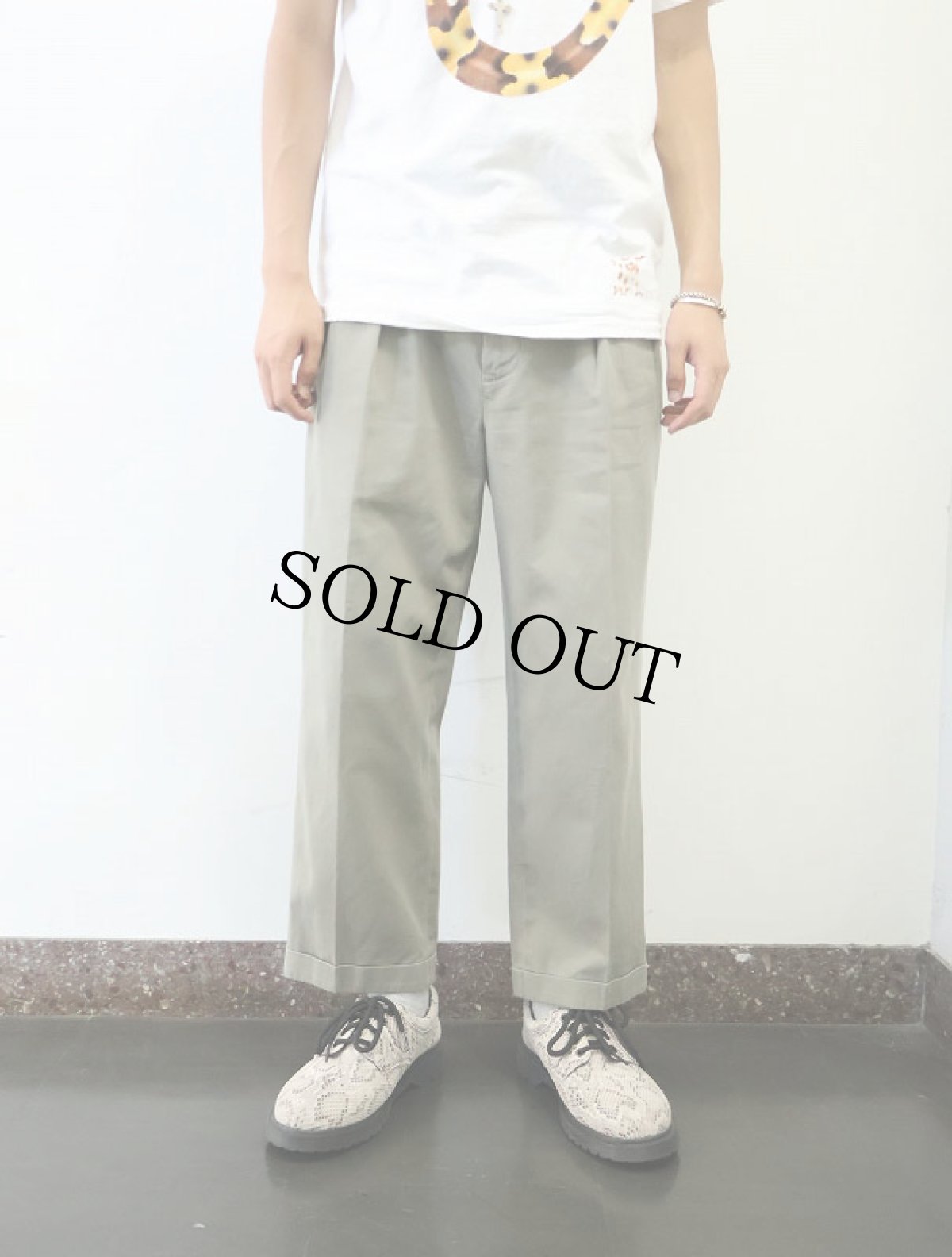 画像2: POLO Ralph Lauren "ANDREW PANT" 2タック チノトラウザーズ W33 (2)