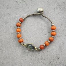 画像1: RORAN "Antique Grass × Quartz" ブレスレット (1)