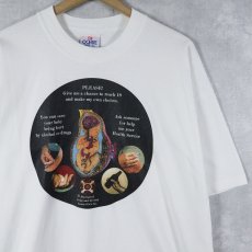 画像1: 90's Aboriginal Dene and Alcohol Council SA Inc. "PLEASE! Give me a chance to" メッセージプリントTシャツ XL (1)