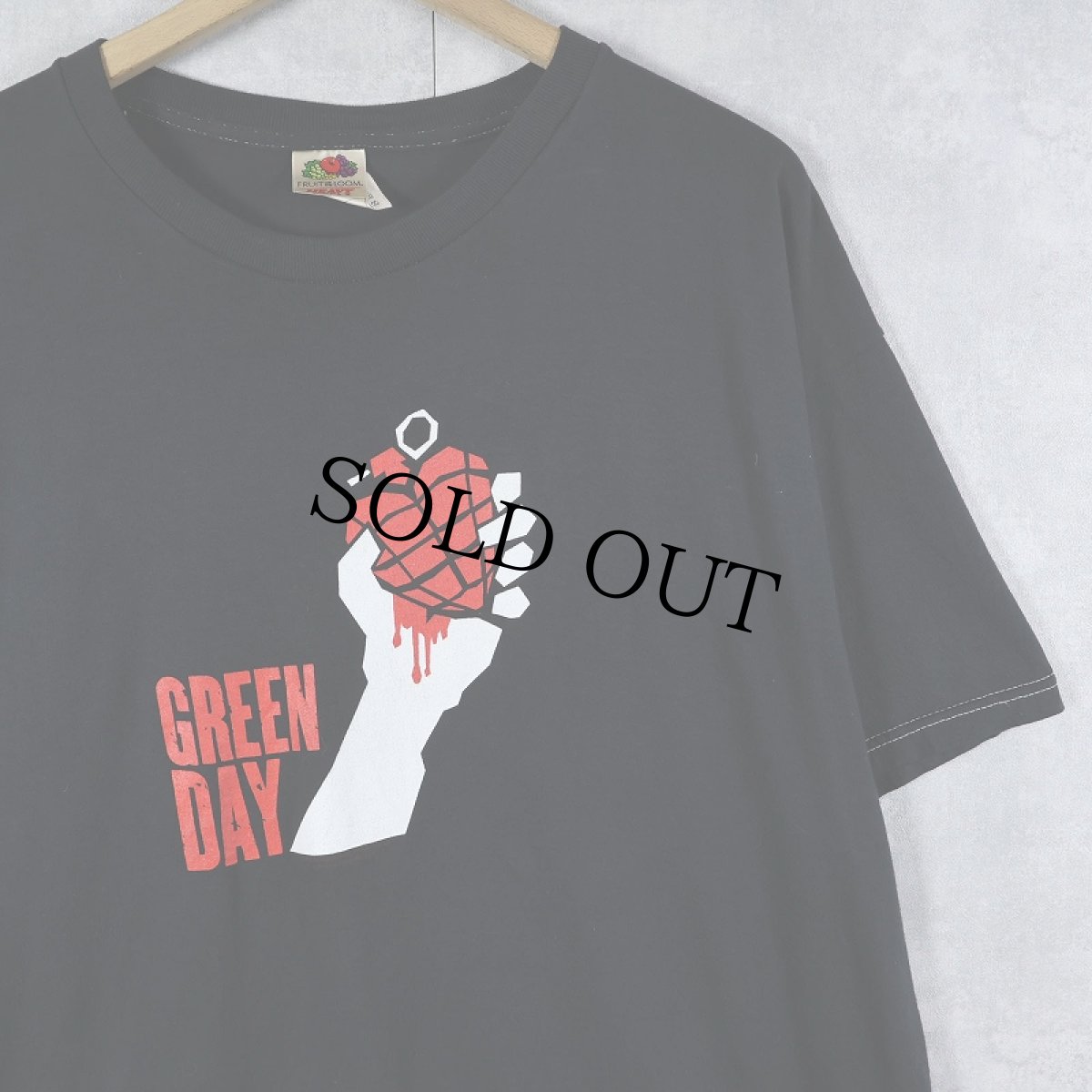 画像1: 2000's GREEN DAY "2005 american idiot" ロックバンド ツアープリントTシャツ BLACK XL (1)
