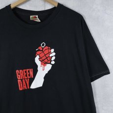 画像1: 2000's GREEN DAY "2005 american idiot" ロックバンド ツアープリントTシャツ BLACK XL (1)