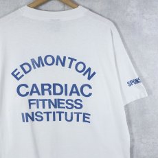 画像2: 90's EDMONTON CARDIAC FITNESS INSTITUTE CANADA製 イラストプリントTシャツ XL (2)